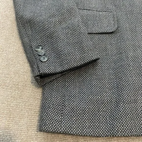 Vintage Pendleton Blazer Mens Size 42 Gray Wool Blend Rockabilly Tweed - Picture 4 of 14
